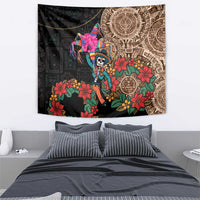 Las Posadas Tapestry Pinata With Mexican Aztec Circle - Wonder Print Shop