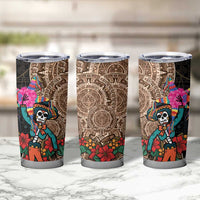 Las Posadas Tumbler Cup Pinata With Mexican Aztec Circle - Wonder Print Shop