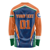 Custom India Cricket Long Sleeve Shirt The Men In Blue Champions - Wonder Print Shop