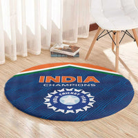 India Cricket Round Carpet The Men In Blue Champions