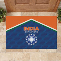 India Cricket Rubber Doormat The Men In Blue Champions - Wonder Print Shop