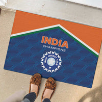 India Cricket Rubber Doormat The Men In Blue Champions - Wonder Print Shop
