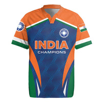 Custom India Cricket Rugby Jersey The Men In Blue Champions - Wonder Print Shop
