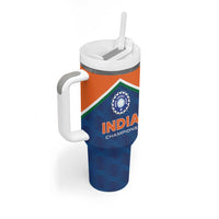 Custom India Cricket Tumbler With Handle The Men In Blue Champions - Wonder Print Shop
