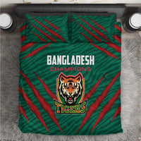Bangladesh Cricket Bedding Set The Tigers Go Champions - Wonder Print Shop