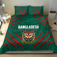 Bangladesh Cricket Bedding Set The Tigers Go Champions - Wonder Print Shop