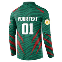 Custom Bangladesh Cricket Button Sweatshirt The Tigers Go Champions - Wonder Print Shop
