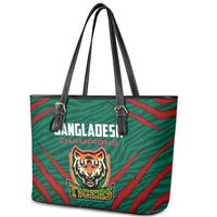 Bangladesh Cricket Leather Tote Bag The Tigers Go Champions - Wonder Print Shop