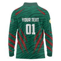 Custom Bangladesh Cricket Long Sleeve Polo Shirt The Tigers Go Champions - Wonder Print Shop