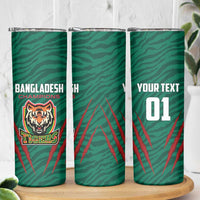 Custom Bangladesh Cricket Skinny Tumbler The Tigers Go Champions - Wonder Print Shop