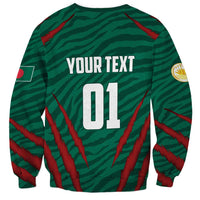 Custom Bangladesh Cricket Sweatshirt The Tigers Go Champions - Wonder Print Shop
