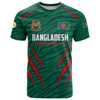 Custom Bangladesh Cricket T Shirt The Tigers Go Champions - Wonder Print Shop
