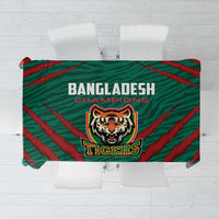 Bangladesh Cricket Tablecloth The Tigers Go Champions - Wonder Print Shop