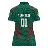 Custom Bangladesh Cricket Women Polo Shirt The Tigers Go Champions - Wonder Print Shop