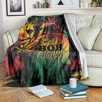 Reggae King Marley One Love Blanket Rastafarian Lion Grunge