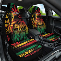 Reggae King Marley One Love Car Seat Cover Rastafarian Lion Grunge