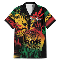 Personalized Reggae King Marley One Love Family Matching Mermaid Dress and Hawaiian Shirt Rastafarian Lion Grunge