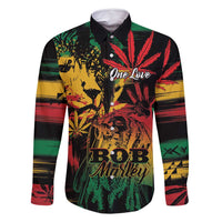 Personalized Reggae King Marley One Love Family Matching Summer Maxi Dress and Hawaiian Shirt Rastafarian Lion Grunge