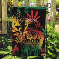 Reggae King Marley One Love Garden Flag Rastafarian Lion Grunge