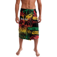 Personalized Reggae King Marley One Love Lavalava Rastafarian Lion Grunge