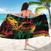 Reggae King Marley One Love Sarong Rastafarian Lion Grunge - Wonder Print Shop