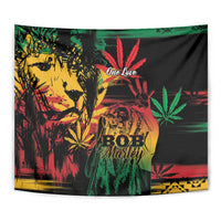 Reggae King Marley One Love Tapestry Rastafarian Lion Grunge - Wonder Print Shop