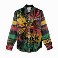 Personalized Reggae King Marley One Love Women Casual Shirt Rastafarian Lion Grunge - Wonder Print Shop