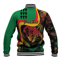 Personalized Legend Reggae Marley Baseball Jacket Kakau Jawaiian