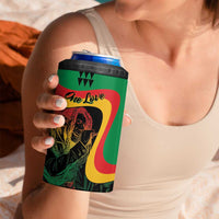 Personalized Legend Reggae Marley 4 in 1 Can Cooler Tumbler Kakau Jawaiian