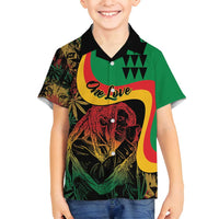 Personalized Legend Reggae Marley Family Matching Puletasi and Hawaiian Shirt Kakau Jawaiian