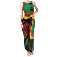 Personalized Legend Reggae Marley Family Matching Tank Maxi Dress and Hawaiian Shirt Kakau Jawaiian