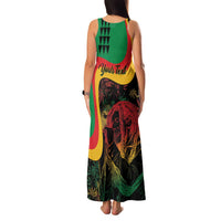Personalized Legend Reggae Marley Family Matching Tank Maxi Dress and Hawaiian Shirt Kakau Jawaiian