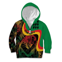 Personalized Legend Reggae Marley Kid Hoodie Kakau Jawaiian