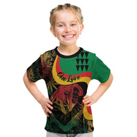 Personalized Legend Reggae Marley Kid T Shirt Kakau Jawaiian