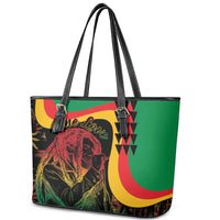 Legend Reggae Marley Leather Tote Bag Kakau Jawaiian