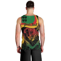 Personalized Legend Reggae Marley Men Tank Top Kakau Jawaiian