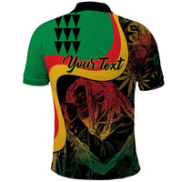 Personalized Legend Reggae Marley Polo Shirt Kakau Jawaiian