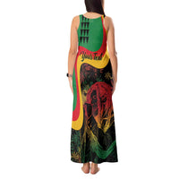 Personalized Legend Reggae Marley Tank Maxi Dress Kakau Jawaiian - Wonder Print Shop