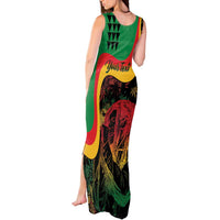Personalized Legend Reggae Marley Tank Maxi Dress Kakau Jawaiian - Wonder Print Shop