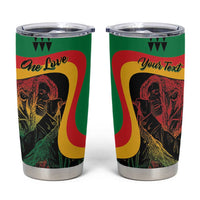 Personalized Legend Reggae Marley Tumbler Cup Kakau Jawaiian - Wonder Print Shop