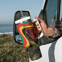 Personalized Legend Reggae Marley Tumbler With Handle Kakau Jawaiian - Wonder Print Shop