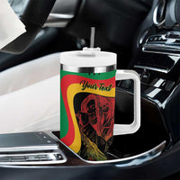 Personalized Legend Reggae Marley Tumbler With Handle Kakau Jawaiian - Wonder Print Shop
