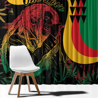 Legend Reggae Marley Window Curtain Kakau Jawaiian - Wonder Print Shop