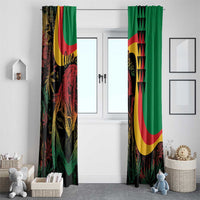Legend Reggae Marley Window Curtain Kakau Jawaiian - Wonder Print Shop