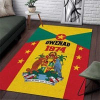 Gwenad Area Rug Grenada Coat Of Arms Flag Style