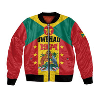 Personalized Gwenad Bomber Jacket Grenada Coat Of Arms Flag Style