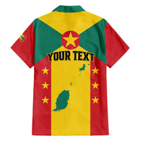Personalized Gwenad Family Matching Summer Maxi Dress and Hawaiian Shirt Grenada Coat Of Arms Flag Style