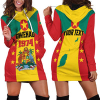 Personalized Gwenad Hoodie Dress Grenada Coat Of Arms Flag Style