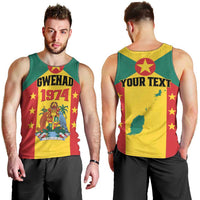 Personalized Gwenad Men Tank Top Grenada Coat Of Arms Flag Style