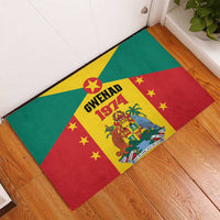 Gwenad Rubber Doormat Grenada Coat Of Arms Flag Style - Wonder Print Shop
